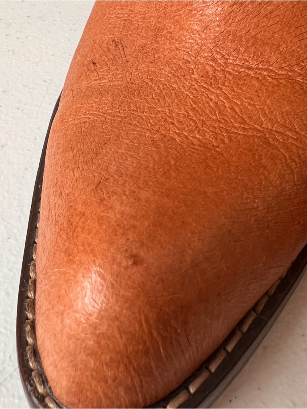 Mia Candida Cowgirl Leather Boots Brown Daisy Embellished Boho Womens Size 10 - Picture 4 of 16